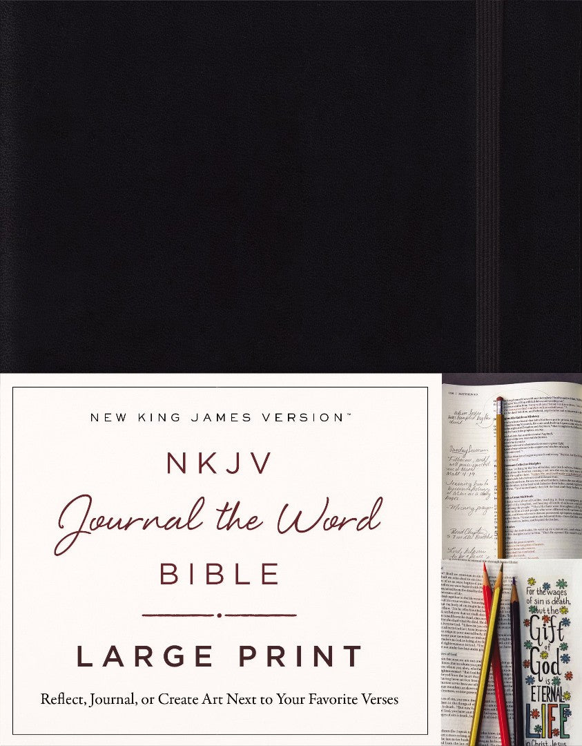 NKJV Journal the Word Bible Large Print HB - Re-vived