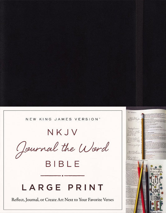 NKJV Journal the Word Bible Large Print HB - Re-vived