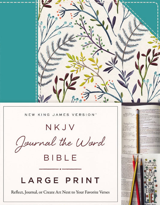 NKJV Journal the Word Bible Large Print HB - Re-vived