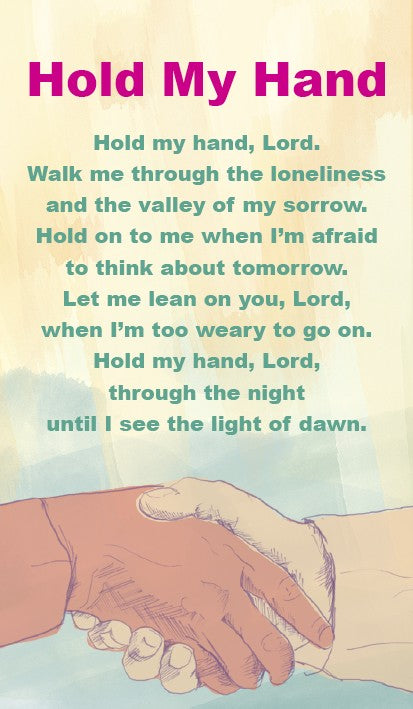 Hold My Hand Prayer Card - Re-vived