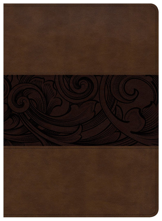 CSB Study Bible, Mahogany Leathertouch, Indexed - Re-vived