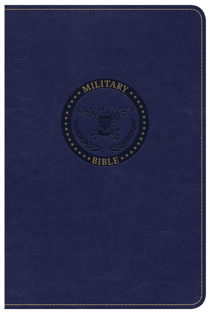CSB Military Bible, Royal Blue Leathertouch - Re-vived