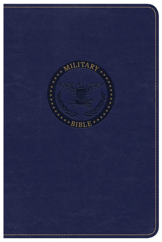 CSB Military Bible, Royal Blue Leathertouch - Re-vived