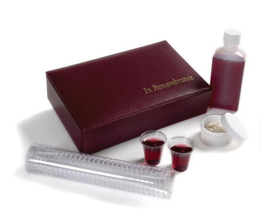 Portable Communion Set - Maroon - Re-vived