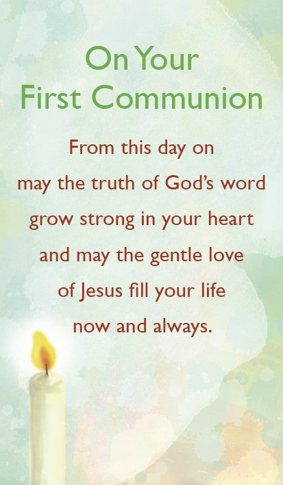 On Your First Communion Prayer Card (pack of 20) - Re-vived