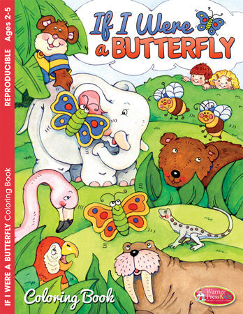 If I Was a Butterfly Colouring Activity Book - Re-vived
