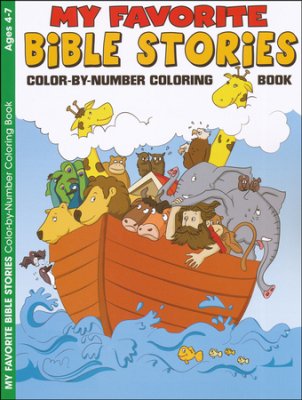 My Favourite Bible Stories Colour-by Number Colouring Book - Re-vived