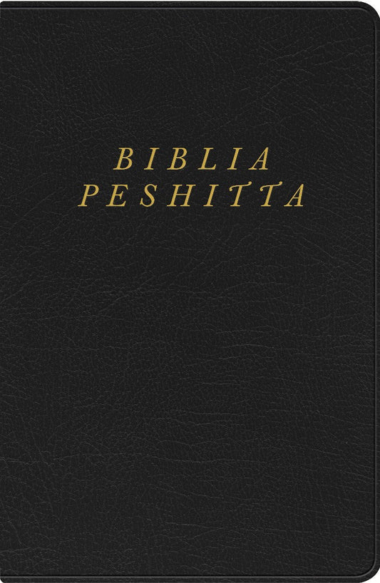 Biblia Peshitta, negro imitación piel - Re-vived