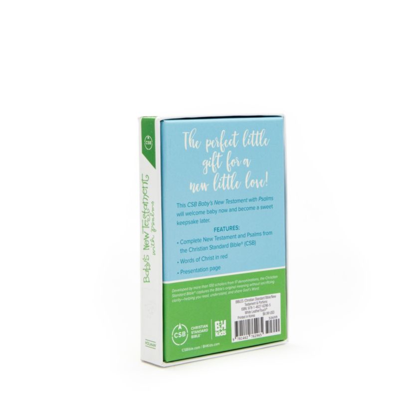 CSB Baby's New Testament with Psalms, White LeatherTouch - Re-vived