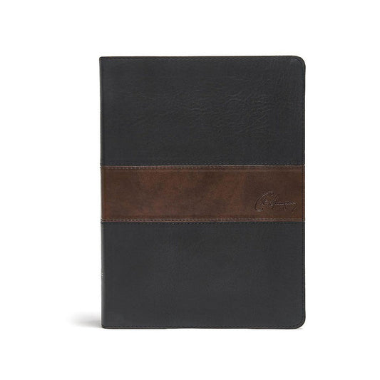 CSB Spurgeon Study Bible, Black/Brown LeatherTouch® - Re-vived