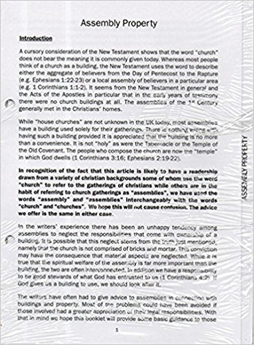 Christian Legal Handbook Assembly Property - Re-vived