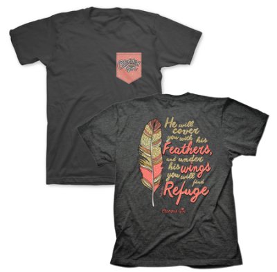 Cherished Girl Adult T-Shirt Cherished Feathers XL - Re-vived