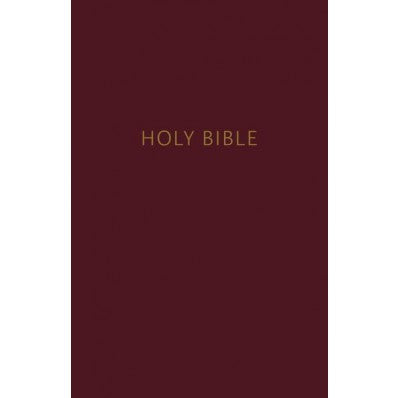 NKJV: Pew Bible, Large Print, HB, Burgundy, Red Letter Ed. - Re-vived
