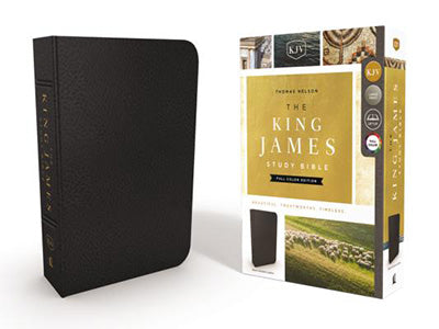 King James Study Bible, The, Genuine Leather, Full-Color - Re-vived