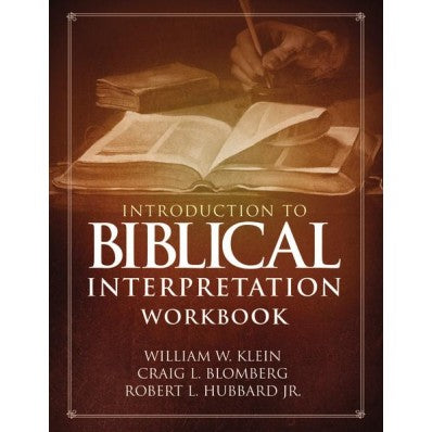 Indroduction To Biblical Interpretation Workbook - Re-vived