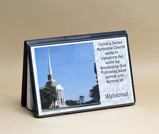 Attendance Registration Pad Holder with Front Cover Pocket - - Re-vived