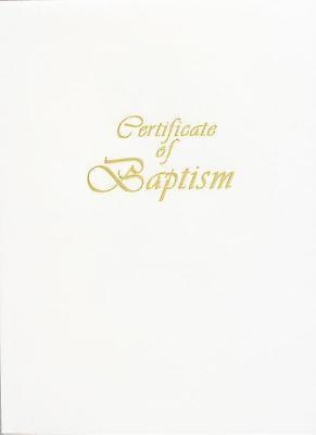 Contemporary Steel-Engraved Child Baptism Certificate (Pkg o - Re-vived