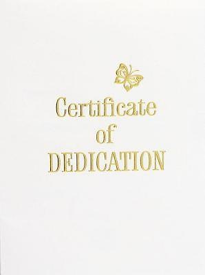 Contemporary Steel-Engraved Baby Dedication Certificate - Re-vived