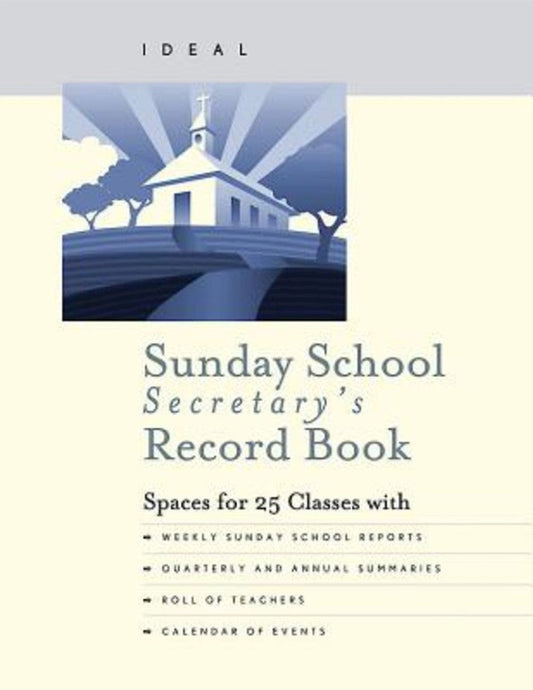 Ideal Sunday School Secretary's Record Book - Re-vived