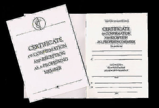 United Methodist Covenant I Confirmation Certificate - Re-vived