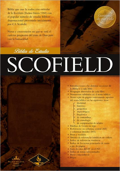 RVR 1960 Biblia de Estudio Scofield, chocolate imitación pie - Re-vived