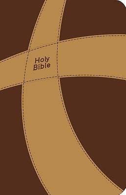 CEB Common English Bible Thinline DecoTone Brown and Gold Cr - Re-vived