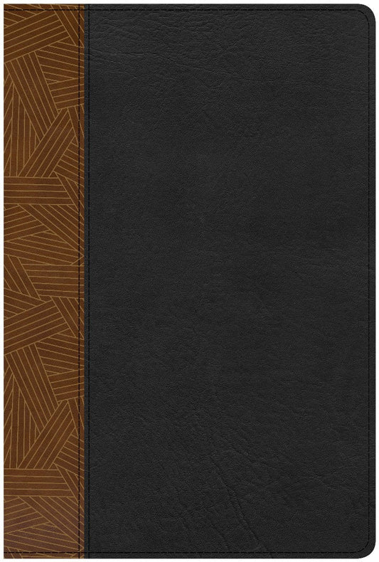 CSB Rainbow Study Bible, Black/Tan LeatherTouch, Indexed - Re-vived