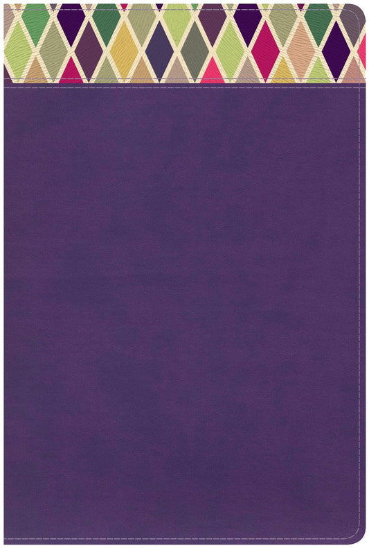 CSB Rainbow Study Bible, Purple LeatherTouch - Re-vived