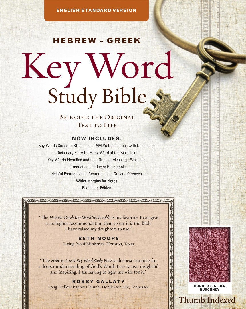 The ESV Hebrew-Greek Key Word Study Bible - Re-vived