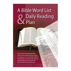 A Bible Word List & Daily Reading Plan - Re-vived