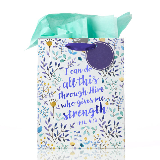 Philippians 4:13 Medium Gift Bag - Re-vived