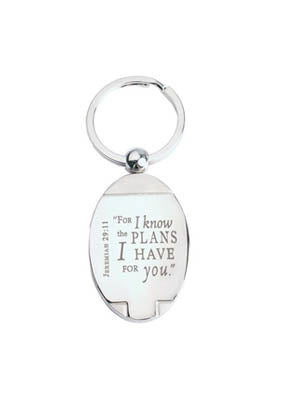 Jeremiah 29:11 Deluxe Metal Keyring - Re-vived