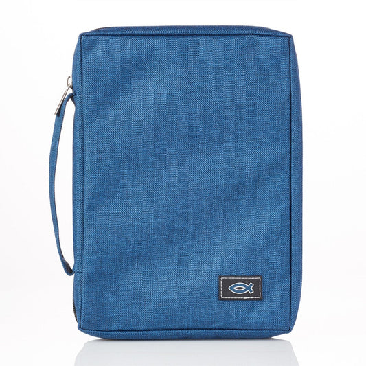 Navy Bible Case, Small - Re-vived