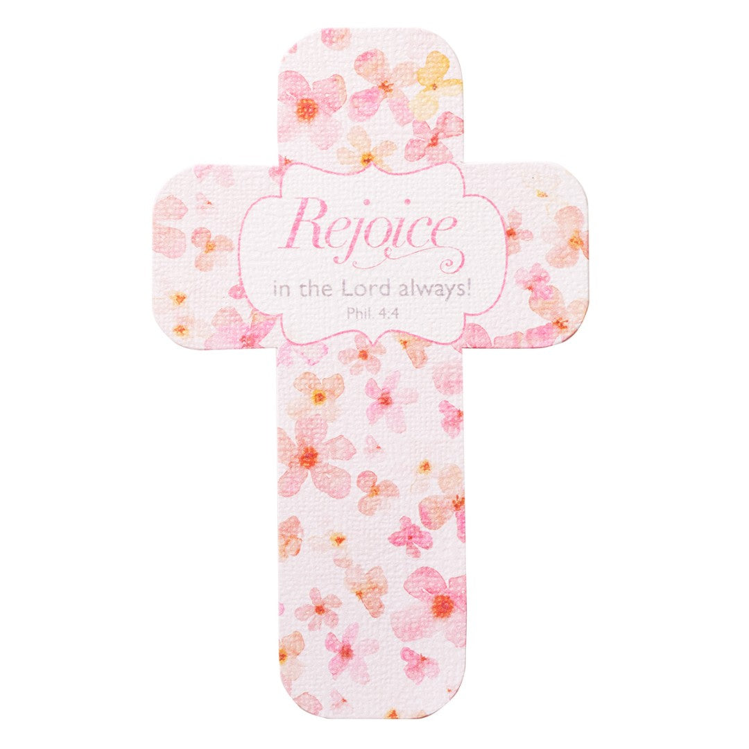Rejoice Always Cross Bookmark - Re-vived