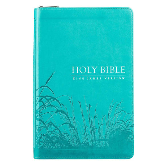 KJV Gift Bible, Turquoise, Thumb Indexed - Re-vived
