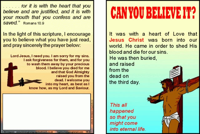 Tracts: Can You Believe It? - Re-vived