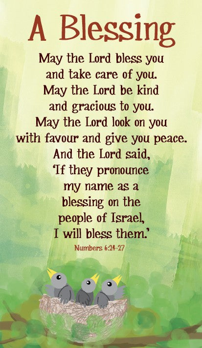 Prayer Card A Blessing (Pack of 20) - Re-vived