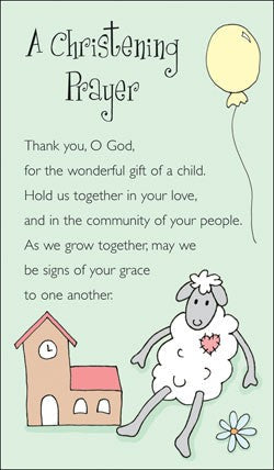 Christening Prayer Prayer Cards (pack of 20) - Re-vived
