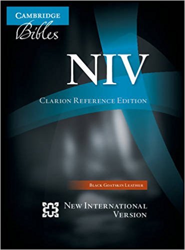 NIV Clarion Reference Edition Goatskin Black - Re-vived