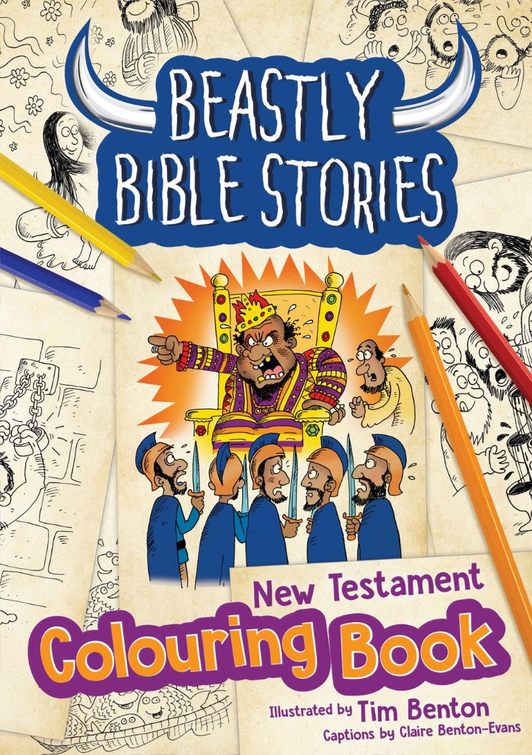 Beastly Bible Stories New Testament Colouring Book - Re-vived