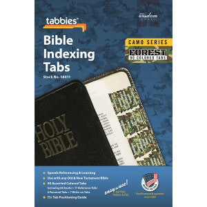 Bible Index Tabs Camo 'Forest' - Re-vived