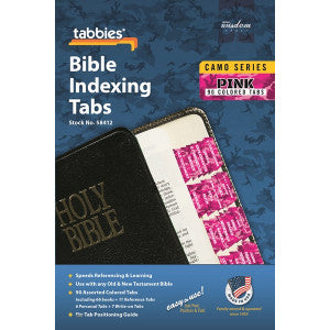 Bible Index Tabs Camo 'Pink' - Re-vived