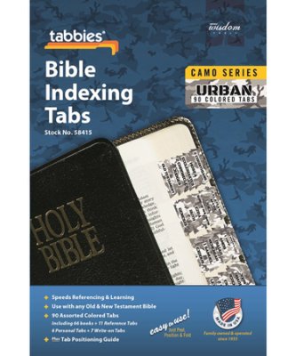 Bible Index Tabs Camo 'Urban' - Re-vived