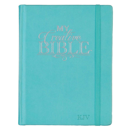 KJV My Creative Bible, Teal Faux Leather Hardcover - Re-vived