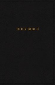 KJV Deluxe Reference Bible, Black, Giant Print, Red Letter - Re-vived