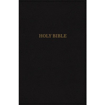 KJV Deluxe Thinline Reference Bible, Black, Red Letter Ed. - Re-vived