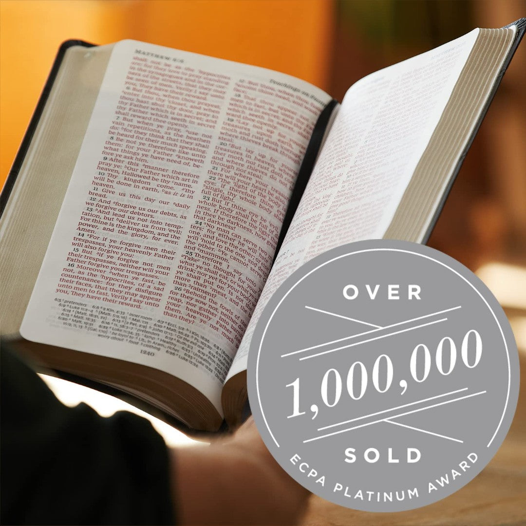 KJV Reference Bible, Burgundy, Personal Size Giant Print - Re-vived