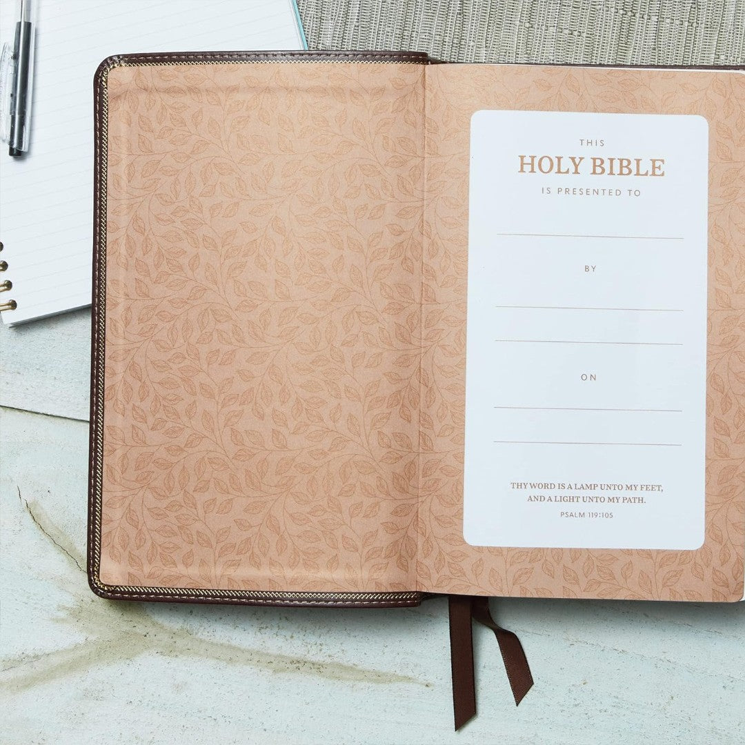 KJV Reference Bible, Burgundy, Personal Size Giant Print - Re-vived