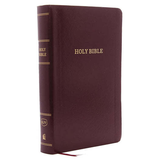 KJV Reference Bible, Burgundy, Personal Size Giant Print - Re-vived