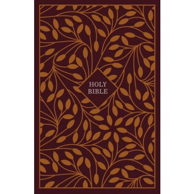 KJV Thinline Reference Bible, Burgundy/Orange - Re-vived